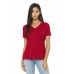 BELLA+CANVAS  Women's Relaxed Jersey Short Sleeve V-Neck Tee. BC6405