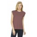 BELLA+CANVAS  Women's Flowy Muscle Tee With Rolled Cuffs. BC8804