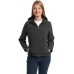 Port Authority® Ladies Textured Hooded Soft Shell Jacket. L706