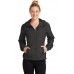 Sport-Tek® Ladies Heather Colorblock Raglan Hooded Wind Jacket. LST40