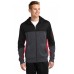 Sport-Tek® Tech Fleece Colorblock Full-Zip Hooded Jacket. ST245