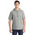 Sport-Tek ® PosiCharge ® Tri-Blend Wicking Fleece Short Sleeve Hooded Pullover ST297