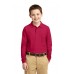 Port Authority Youth Long Sleeve Silk Touch Polo.  Y500LS