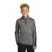 Sport-Tek  Youth PosiCharge  Electric Heather Colorblock 1/4-Zip Pullover. YST397