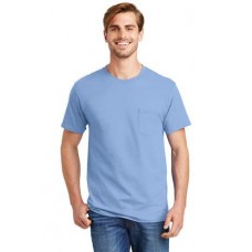 Hanes - Authentic 100%  Cotton T-Shirt with Pocket.  5590