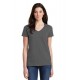 Gildan® Ladies Heavy Cotton™ 100% Cotton V-Neck T-Shirt. 5V00L