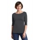 District Women's Perfect Weight 3/4-Sleeve Tee. DM107L