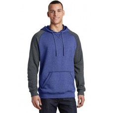 District® Young Mens Lightweight Fleece Raglan Hoodie.  DT196