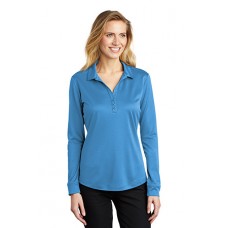 Port Authority  Ladies Silk Touch   Performance Long Sleeve Polo. L540LS