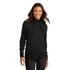 Port Authority® Ladies Smooth Fleece Hooded Jacket L814