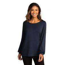 Port Authority  Ladies Luxe Knit Jewel Neck Top. LK5600