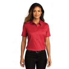Port Authority® Ladies Short Sleeve SuperPro React™Twill Shirt. LW809