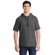 Sport-Tek ® PosiCharge ® Tri-Blend Wicking Fleece Short Sleeve Hooded Pullover ST297