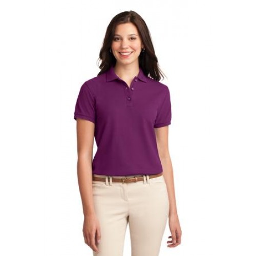 Port Authority L500 Ladies Silk Touch Polo - Steel Grey - M